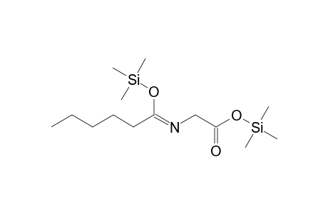 Bis-TMS-lated hexanoylglycine