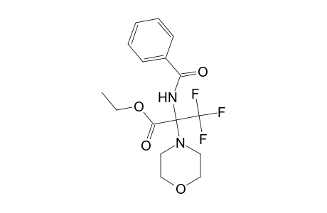 Ethyl 2-(benzoylamino)-3,3,3-trifluoro-2-(4-morpholinyl)propanoate