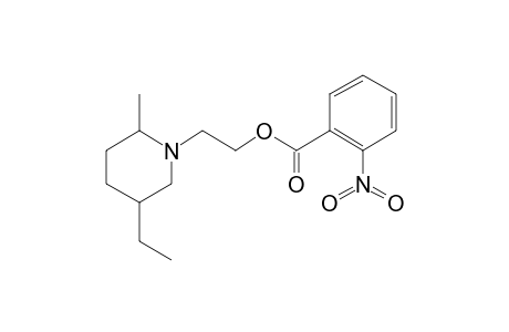 1-(5-Ethyl-2-methylpiperidino)-2-(o-nitrobenzoyloxy)ethane