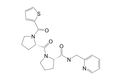 (S)-N-(Pyridin-2-ylmethyl)-1-((thiophene-2-carbonyl)-L-prolyl)pyrrolidine-2-carboxamide