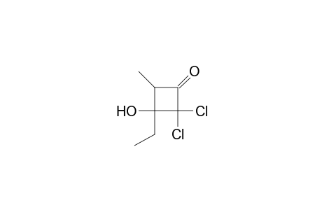 2,2-Dichloro-3-ethyl-3-hydroxy-4-methylcyclobutanone