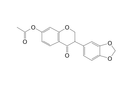 7-Acetoxy-3-(3,4-methylenedioxyphenyl)-4-chromanone