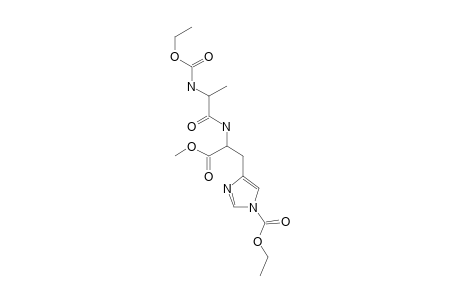 ala-his, N,N'-di(Ethoxycarbonyl)-, methyl ester (isomer 2)