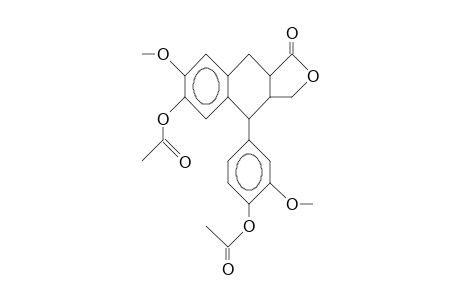 (3AR,4S,9AR)-4-(4'-ACETOXY-3'-METHOXYPHENYL-7-METHOXY-1-OXO-1,3,3A,4,9,9A-HEXAHYDRONAPHTHO-[2.3-C]-FURAN-6-YL-ACETATE;ALPHA-CONIDENDRIN-DIACETATE