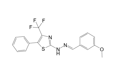 3-Methoxybenzaldehyde [5-phenyl-4-(trifluoromethyl)-1,3-thiazol-2-yl]hydrazone