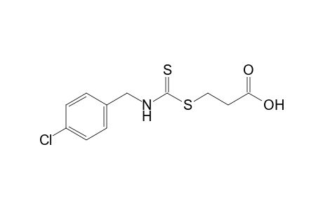 3-Mercaptopropionic acid, (p-chlorobenzyl)dithiocarbamate