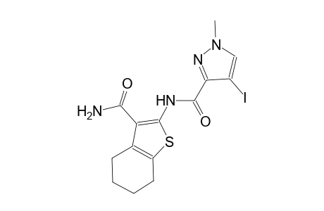 N-[3-(aminocarbonyl)-4,5,6,7-tetrahydro-1-benzothien-2-yl]-4-iodo-1-methyl-1H-pyrazole-3-carboxamide