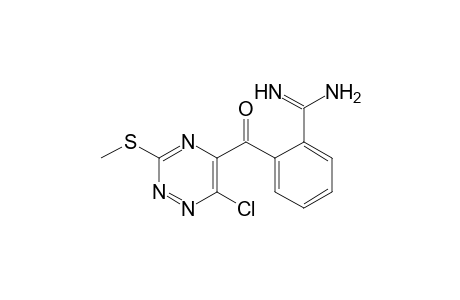 3-(methylthio)-5-(benzamidinocarbonyl)-6-chloro-1,2,4-triazine