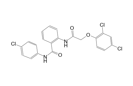 N-(4-chlorophenyl)-2-{[(2,4-dichlorophenoxy)acetyl]amino}benzamide