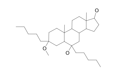 3-Methoxy-3,6-dipentylandrostane-6,17-diol