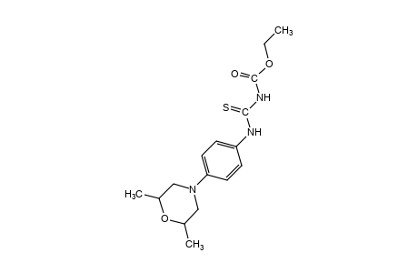 4-[p-(2,6-dimethylmorpholino)phenyl]-3-thioallophanic acid, ethyl ester
