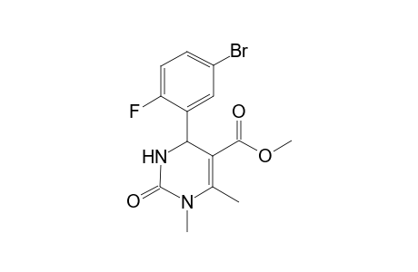 6-(5-bromo-2-fluoro-phenyl)-2-keto-3,4-dimethyl-1,6-dihydropyrimidine-5-carboxylic acid methyl ester