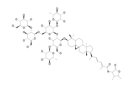 HEINSIAGENIN-A-3-O-[[BETA-D-GLUCOPYRANOSYL-(1->2)-O-BETA-D-GLUCOPYRANOSYL-(1->6)]-O-ALPHA-L-RHAMNOPYRANOSYL-(1->2)-O-BETA-D-GLUCOPYRANOSYL-(1->2)]-