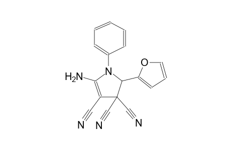 5-Amino-2-(2-furanyl)-1-phenyl-2H-pyrrole-3,3,4-tricarbonitrile