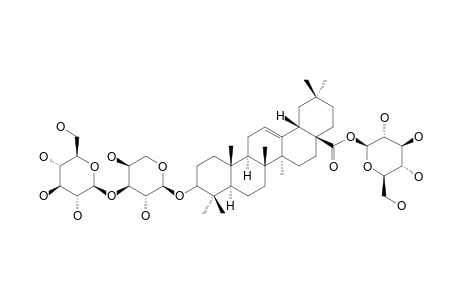 3-O-[BETA-D-GLUCOPYRANOSYL-(1->3)-ALPHA-L-ARABINOPYRANOSYL]-OLEANOLIC-ACID-28-O-[BETA-D-GLUCOPYRANOSYL]-ESTER