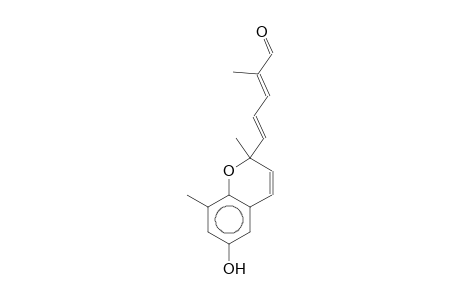 SARGASAL-II;(1E,3E)-2-(4-FORMYL-1,3-PENTADIENYL)-2,8-DIMETHYL-2H-CHROMEN-6-OL