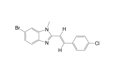 6-Bromo-1-methyl-2-[2-(4-chlorophenyl)ethenyl]-1H-benzoimidazole