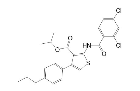 isopropyl 2-[(2,4-dichlorobenzoyl)amino]-4-(4-propylphenyl)-3-thiophenecarboxylate