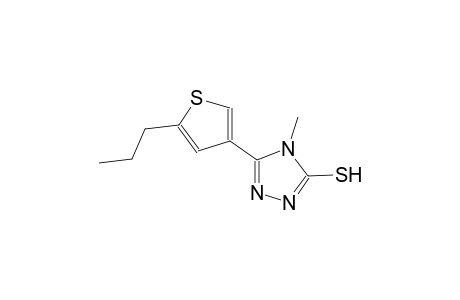 4-methyl-5-(5-propyl-3-thienyl)-4H-1,2,4-triazole-3-thiol