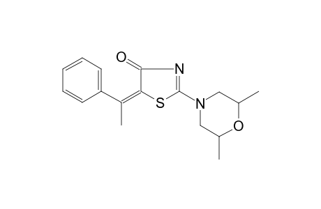 4(5H)-thiazolone, 2-(2,6-dimethyl-4-morpholinyl)-5-(1-phenylethylidene)-, (5E)-