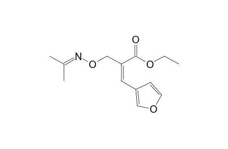 (Z)-3-(3-furanyl)-2-[(propan-2-ylideneamino)oxymethyl]-2-propenoic acid ethyl ester