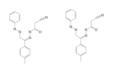 4-METHYL-OMEGA-PHENYLHYDRAZINOACETOPHENONE-CYANOACETYLHYDRAZONE