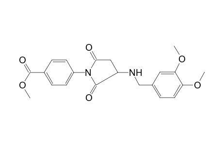 benzoic acid, 4-[3-[[(3,4-dimethoxyphenyl)methyl]amino]-2,5-dioxo-1-pyrrolidinyl]-, methyl ester