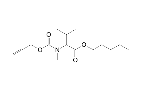 Valine, N-methyl-N-allyloxycarbonyl-, pentyl ester