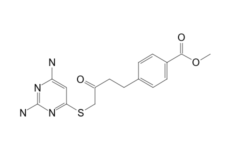 4-[2,4-Diaminopyrimidin-6-yl]thio-4-(4-carbomethoxyphenyl)-2-butanone