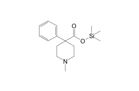 1-Methyl-4-phenyl-4-piperidinecarboxylic acid trimethylsilyl ester