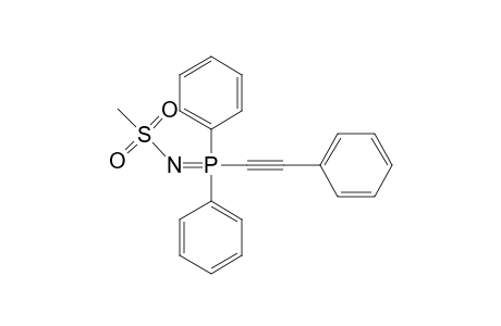 N-[diphenyl(phenylethynyl)phosphoranylidene]methanesulfonamide