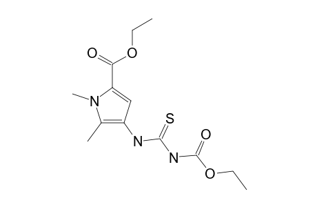 4-(3-carboxy-2-thioureido)-1,5-dimethylpyrrole-2-carboxylic acid, diethyl ester