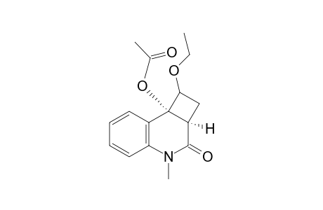 cis-2a,8b-dihydro-8b-acetoxy-1-ethoxy-4-methylcyclobuta[c]quinolin-3(1H)-one