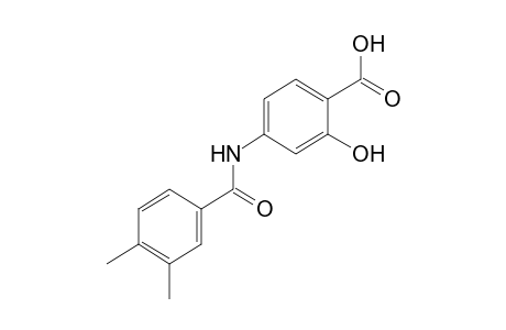 4-(3,4-dimethylbenzamido)salicylic acid