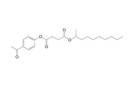 Succinic acid, dec-2-yl 4-acetylphenyl ester