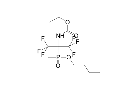 METHYL(ALPHA-ETHOXYCARBAMOYLHEXAFLUOROISOPROPYL)PHOSPHINIC ACID, BUTYLESTER