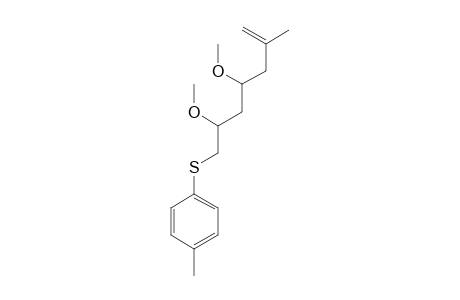 4,6-DIMETHOXY-2-METHYL-7-(PARA-TOLYLTHIO)-HEPT-1-ENE