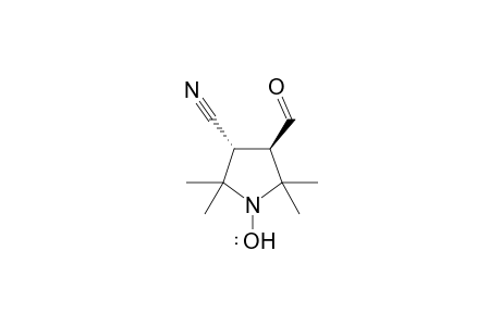 1-Pyrrolidinyloxy, 3-cyano-4-formyl-2,2,5,5-tetramethyl-, trans-