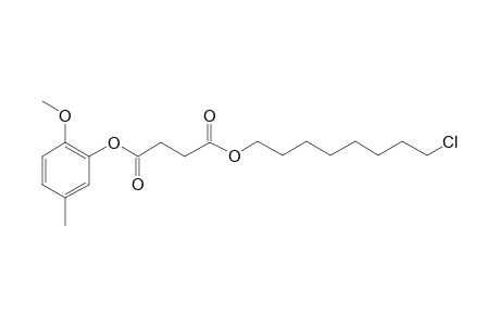 Succinic acid, 8-chlorooctyl 2-methoxy-5-methylphenyl ester