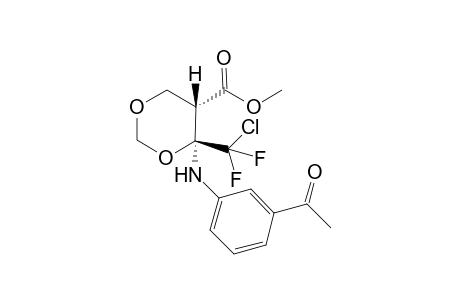 (4S,5S)-4-(3-acetylanilino)-4-[chloro(difluoro)methyl]-1,3-dioxane-5-carboxylic acid methyl ester