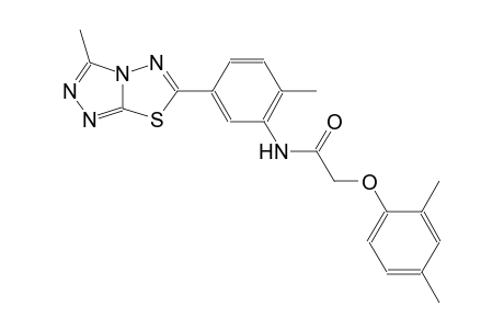 acetamide, 2-(2,4-dimethylphenoxy)-N-[2-methyl-5-(3-methyl[1,2,4]triazolo[3,4-b][1,3,4]thiadiazol-6-yl)phenyl]-