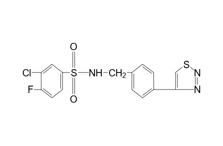 3-chloro-4-fluoro-N-[p-(1,2,3-thiadiazol-4-yl)benzyl]benzenesulfonamide