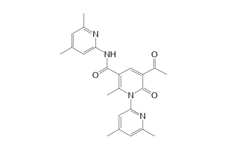 3-acetyl-1-(4,6-dimethyl-2-pyridyl)-5-[(4,6-dimethyl-2-pyridylamino)carbonyl]-6-methyl-2(1H)-pyridone