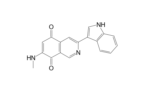 MANSOURAMYCIN_D;3-(1-H-INDOL-3-YL)-7-METHYLAMINOISOQUINOLINE-5,8-DIONE