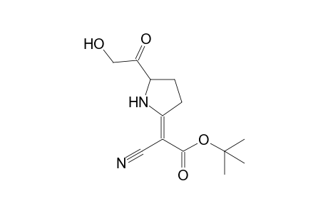 Cyano-[5-(2-hydroxyacetyl)pyrrolidin-2-ylidene]acetic acid, t-butyl ester