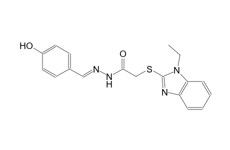 acetic acid, [(1-ethyl-1H-benzimidazol-2-yl)thio]-, 2-[(E)-(4-hydroxyphenyl)methylidene]hydrazide