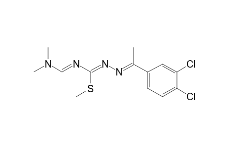 1-(3,4-dichloro-alpha-methylbenzylidene)-4-[(dimethylamino)methylene]-3-methyl-3-thioisosemicrabazide