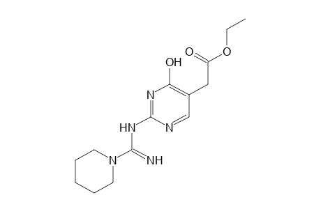 4-hydroxy-2-[(1-piperidinoformimidoyl)amino]-5-pyrimidineacetic acid, ethyl ester