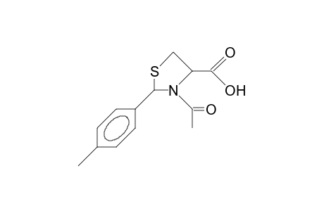 2(R)-P-Tolyl-3-acetyl-1,3-thiazolidine-4(R)-carboxylic acid