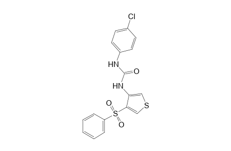 1-(p-Chlorophenyl)-3-[4-(phenylsulfonyl)-3-thienyl]urea